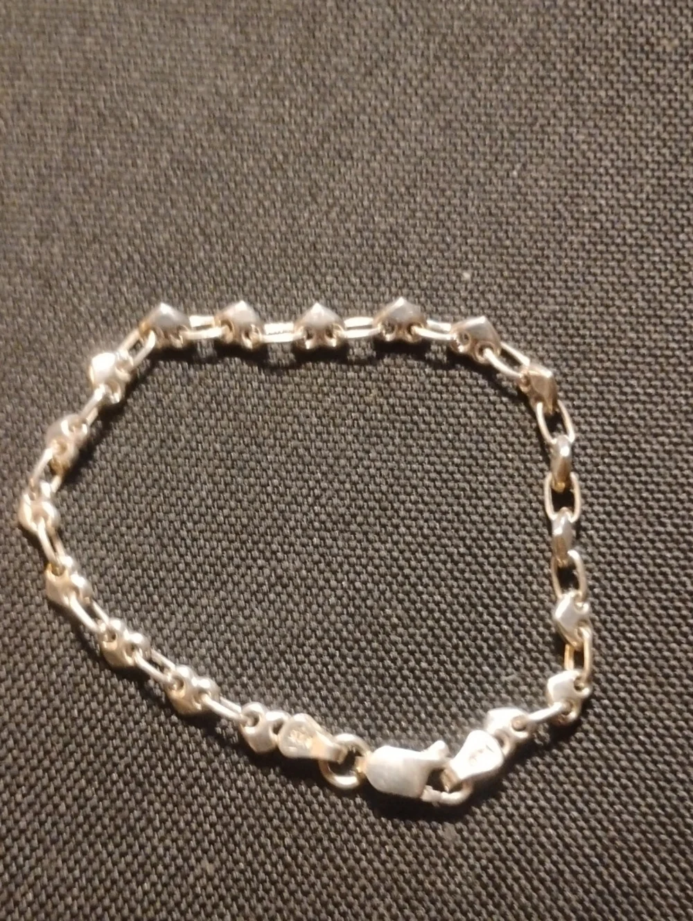Elegant Sterling Silver Heart Link Bracelet - Women's Jewelry